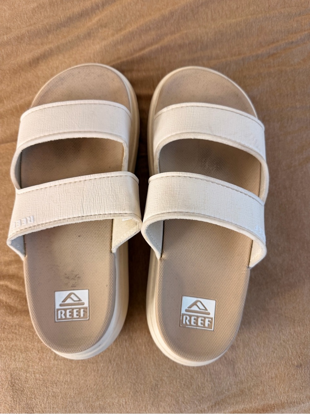 Reef Women's Slip-On Sandal in Light Beige